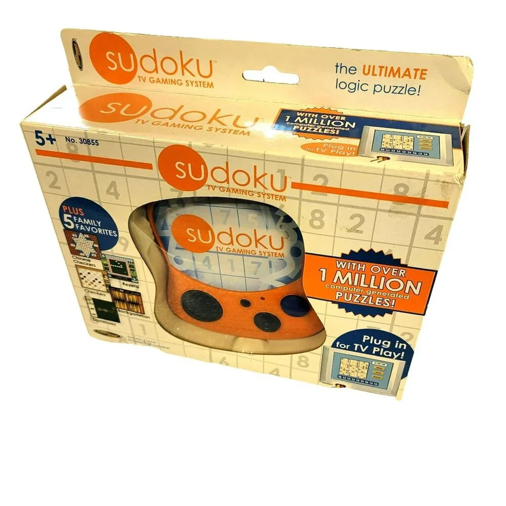 Sudoku TV Gaming System Unit Open Box Untested in Box GA148